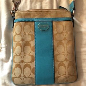 Coach signature crossbody bag